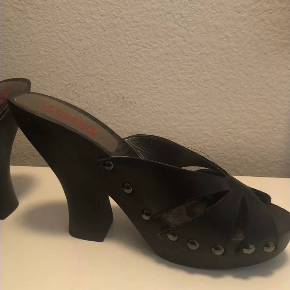 Michael Kors wooden heels